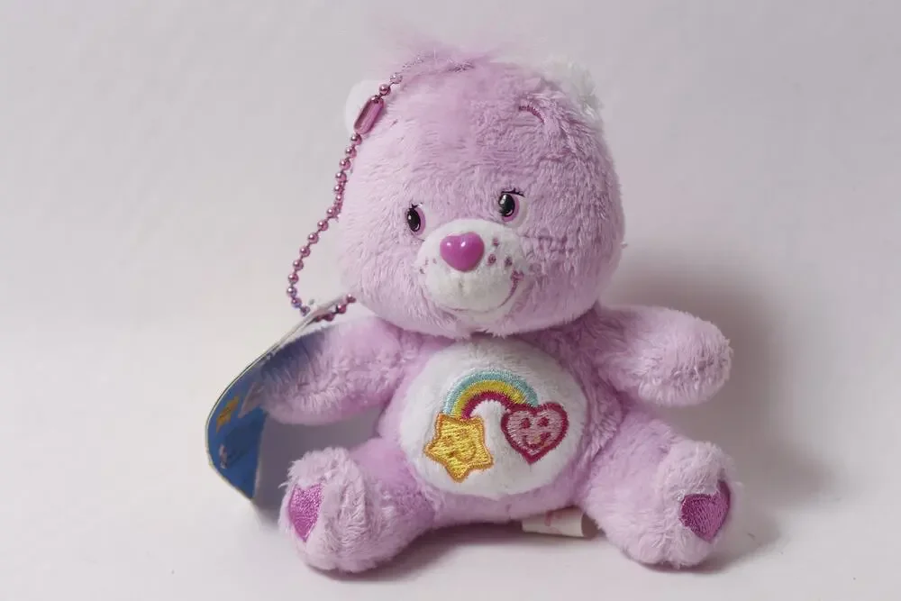 Care Bears Japanese Rare Best Friend Bear Plush Keychain Charm ~ 260812-WH 1071